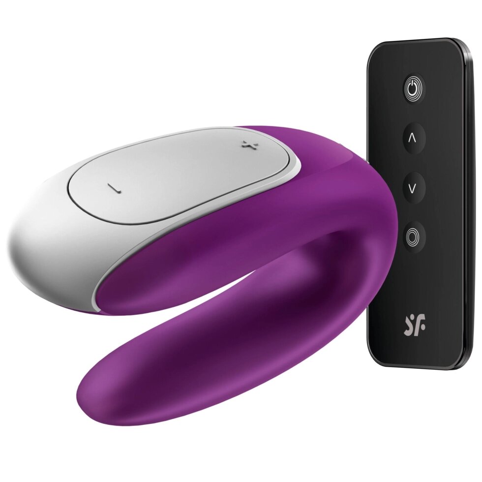 Смарт-вибратор для пар Satisfyer Double Fun (Violet) від компанії Інтернет магазин Персик - фото 1