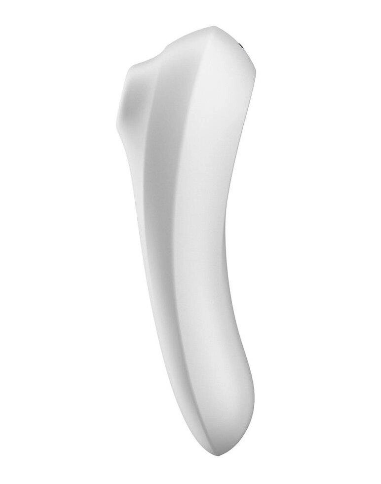 Смарт вібратор і вакуумний стимулятор 2-в-1 Satisfyer Dual Pleasure White від компанії Інтернет магазин Персик - фото 1