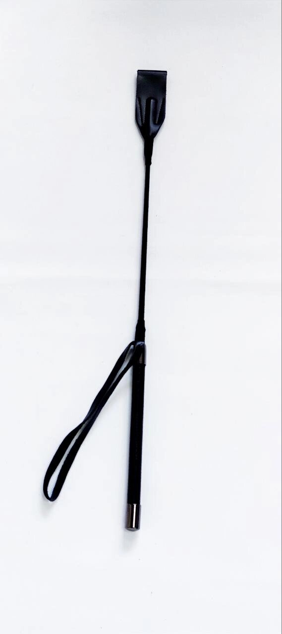 Стек з сріблястою вставкою на ручці 55 см Crop black L від компанії Інтернет магазин Персик - фото 1