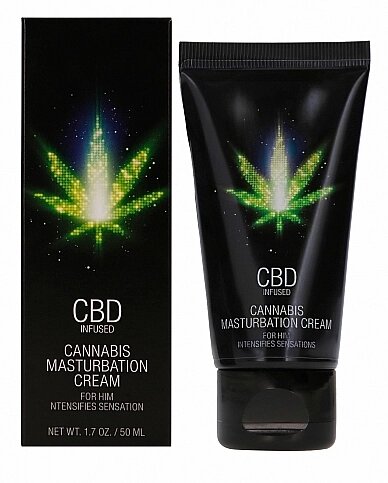 Стимулюючий крем для чоловіків - CBD Cannabis мастурбація крем для нього, 50 мл від компанії Інтернет магазин Персик - фото 1
