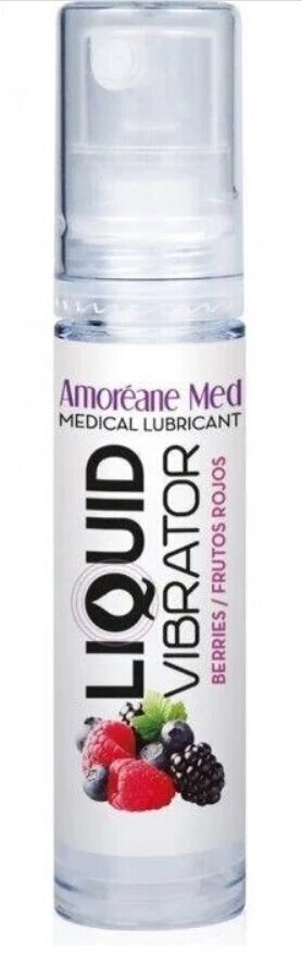 Стимулюючий лубрикант від Amoreane Med: Liquid vibrator - Berries (рідкий вібратор), 10 ml від компанії Інтернет магазин Персик - фото 1