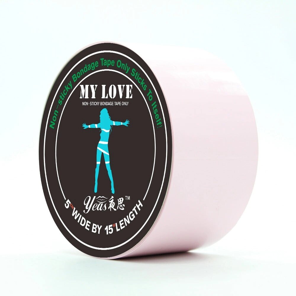 Стрічка бондажная світло-рожева 15 м My Love від компанії Інтернет магазин Персик - фото 1