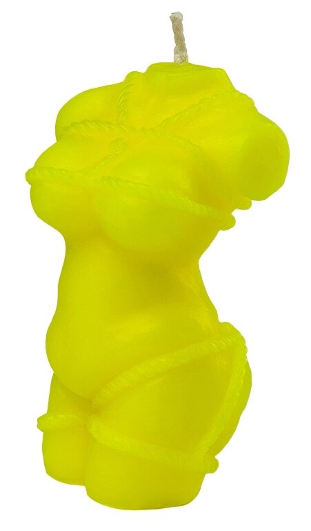 Свічка кохання полум'я - shibari i жовтий фтор, cps09 -yellow від компанії Інтернет магазин Персик - фото 1