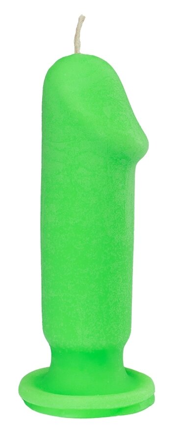 Свічка LOVE FLAME - Dildo S Green Fluor, CPS04-GREEN від компанії Інтернет магазин Персик - фото 1