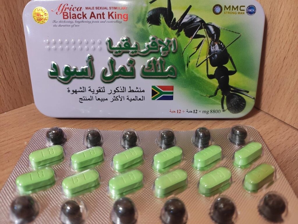 Таблетки для підвищення потенції Африканський чорний мураха 12 таблеток 12 вітамін від компанії Інтернет магазин Персик - фото 1