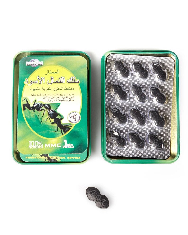 Таблетки для потенції Чорний муравейї Ant King (12 таблеток ) від компанії Інтернет магазин Персик - фото 1