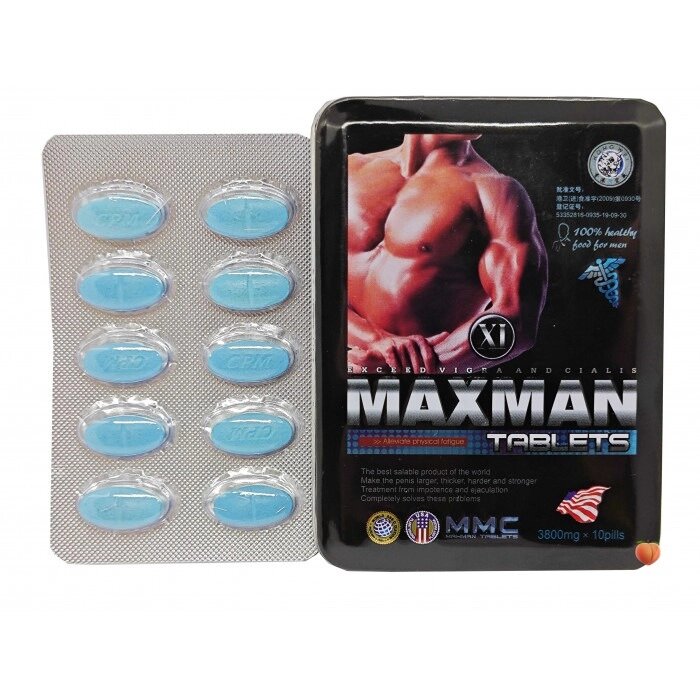 Таблетки для потенції, MaxMen упаковка (ціна за упаковку, 10 таб.) від компанії Інтернет магазин Персик - фото 1