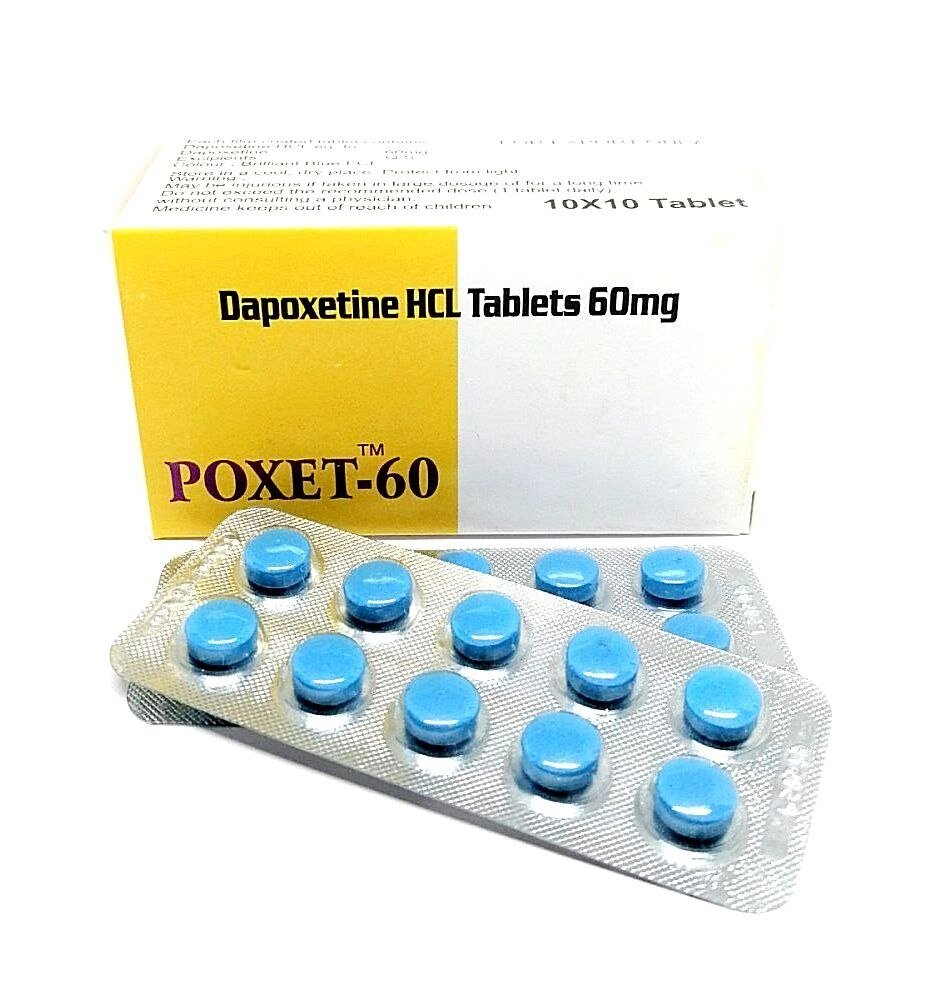 Таблетки для потенції Poxet 60 мг Дапоксетину (ціна за пластину, 10 таблеток) від компанії Інтернет магазин Персик - фото 1