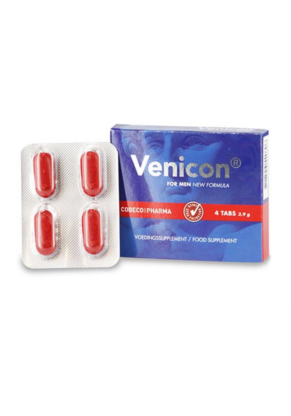 Таблетки для потенції Venicon for Men, 4 таблетки від компанії Інтернет магазин Персик - фото 1