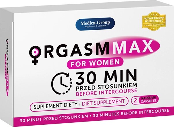 Таблетки ORGASM MAX оргазм і лібідо жінок, 2 капсули від компанії Інтернет магазин Персик - фото 1