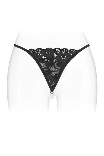 Трусики-стрінги з перловою ниткою Fashion Secret VENUSINA Black від компанії Інтернет магазин Персик - фото 1