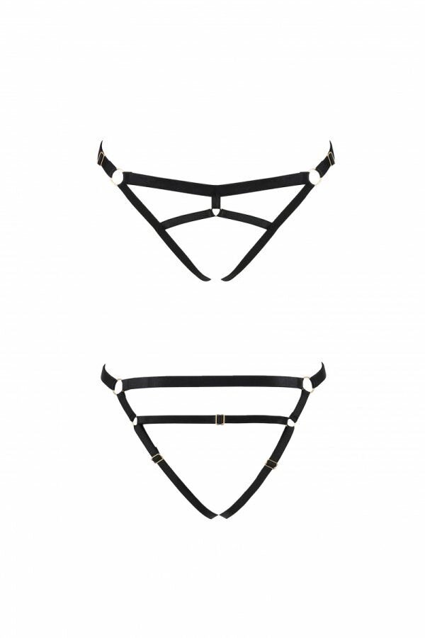 Трусики стрінги з стреп KELIS THONG black L / XL - Passion Exclusive від компанії Інтернет магазин Персик - фото 1