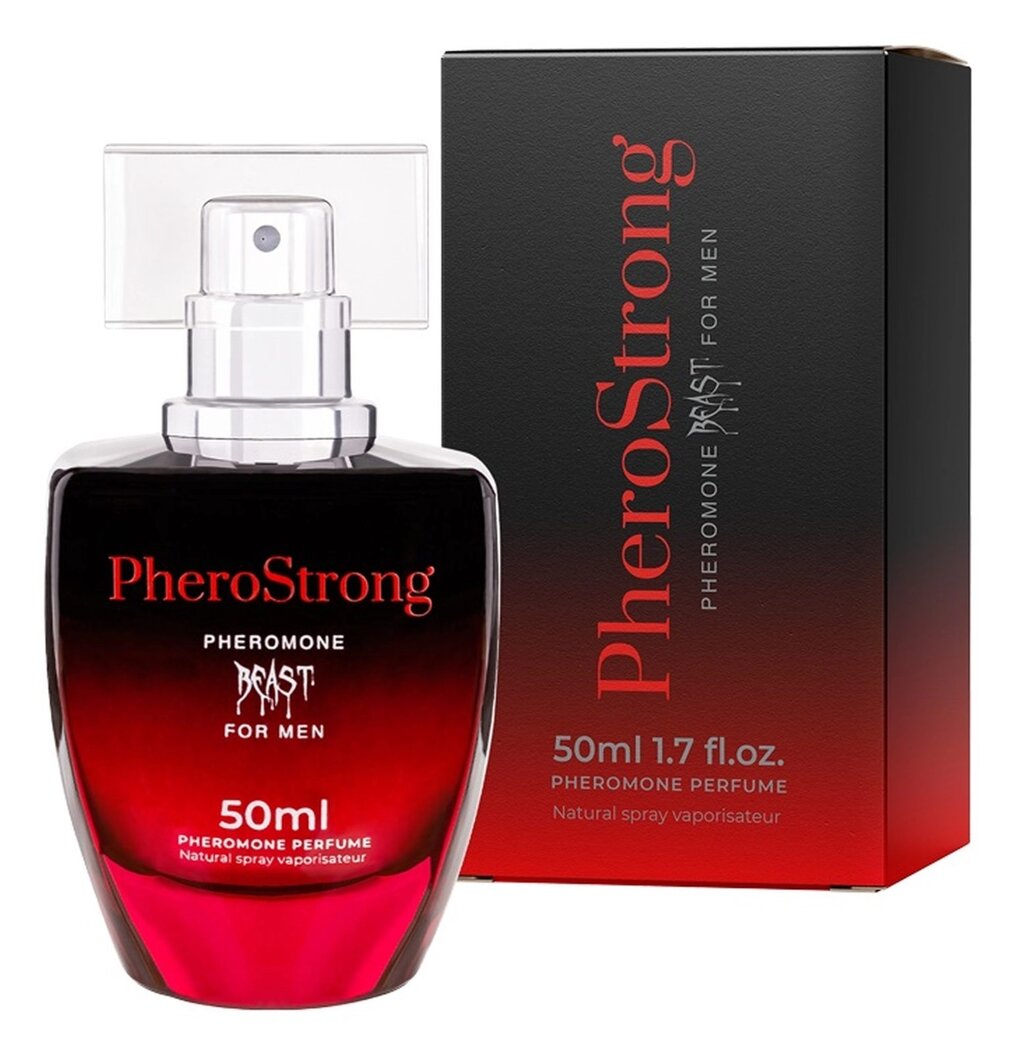 Туалетна вода із феромонами PheroStrong Beast For Men 50 ml, 3200067 від компанії Інтернет магазин Персик - фото 1