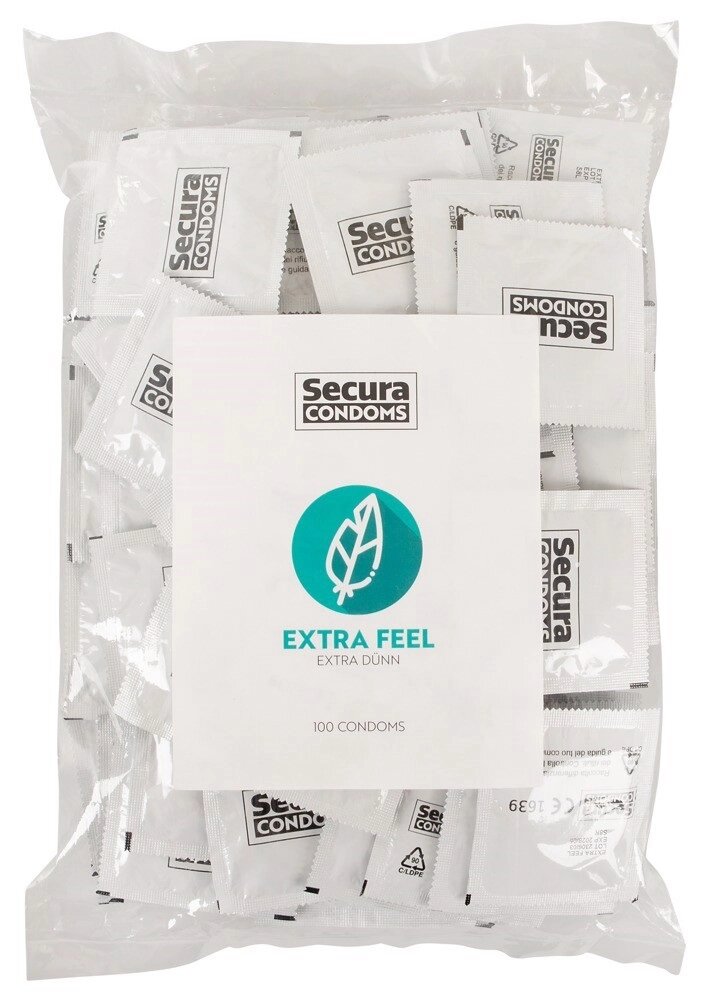 Ультратонкі презервативи Secura - Extra Feel, №100 від компанії Інтернет магазин Персик - фото 1