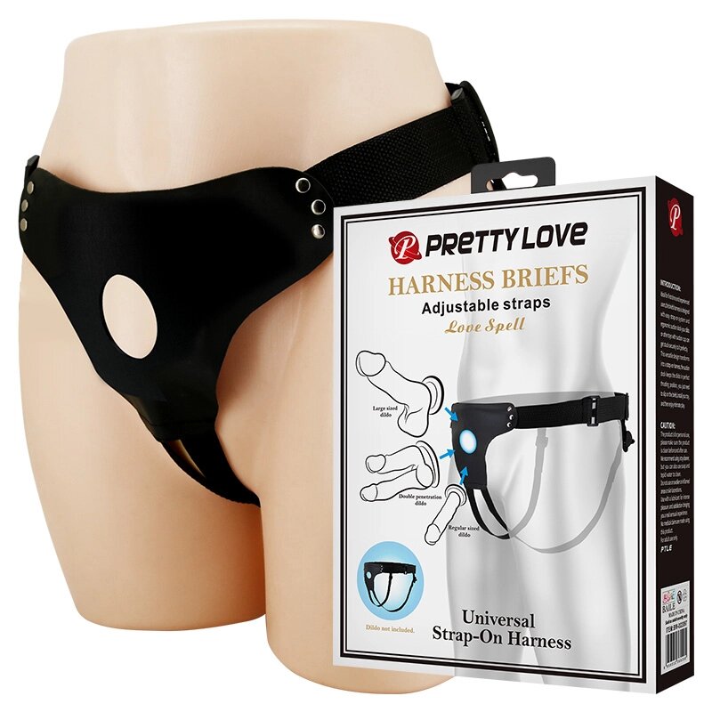 Універсальна система для страпону Pretty Love - HARNESS BRIEFS LOVE SPELL 80-118 CM, BW-022097 від компанії Інтернет магазин Персик - фото 1