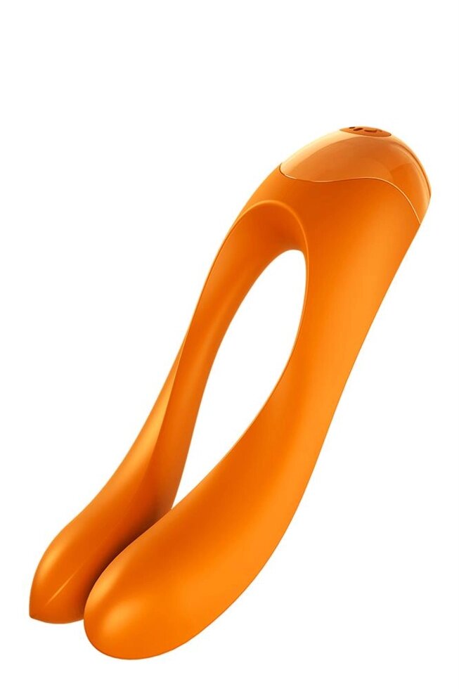 Універсальний міні-вібратор на Finger Ratosyer Candy Cane Orange від компанії Інтернет магазин Персик - фото 1