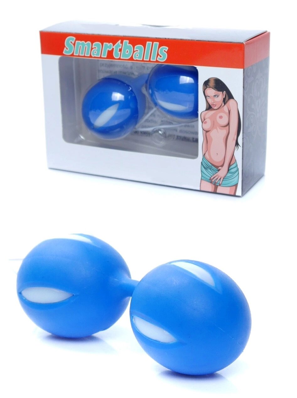 Вагінальні кульки Boss Series - Smartballs Blue, BS6700018 від компанії Інтернет магазин Персик - фото 1