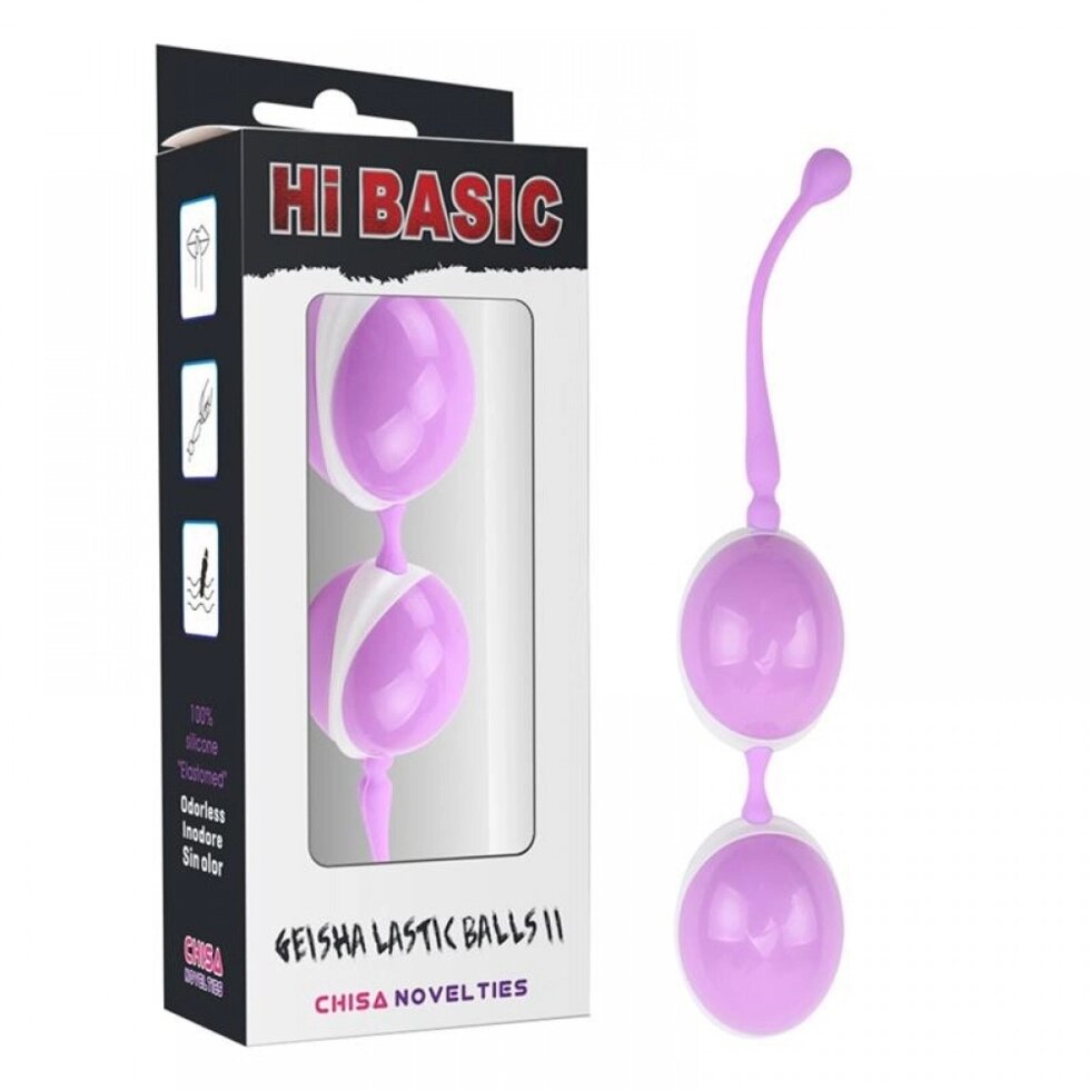 Вагінальні кульки - Chisa Geisha Lastic Double Balls II, Hi-Basic Pink від компанії Інтернет магазин Персик - фото 1