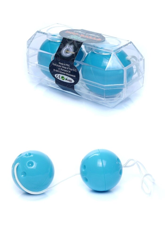 Вагінальні кульки Duo balls Blue, BS6700024 від компанії Інтернет магазин Персик - фото 1