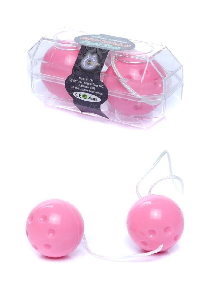 Вагінальні кульки Duo balls Light Pink, BS6700032 від компанії Інтернет магазин Персик - фото 1