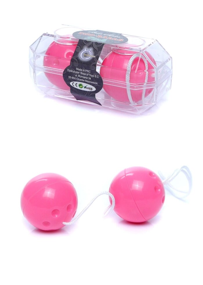 Вагінальні кульки Duo balls Pink, BS6700031 від компанії Інтернет магазин Персик - фото 1