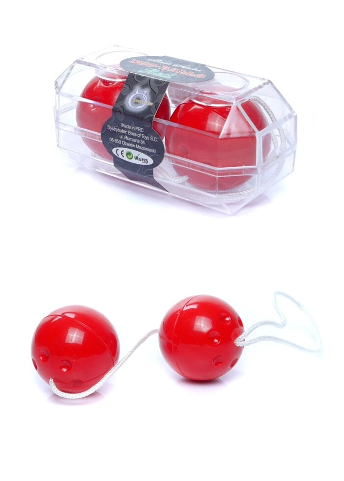 Вагінальні кульки Duo balls Red, BS6700027 від компанії Інтернет магазин Персик - фото 1