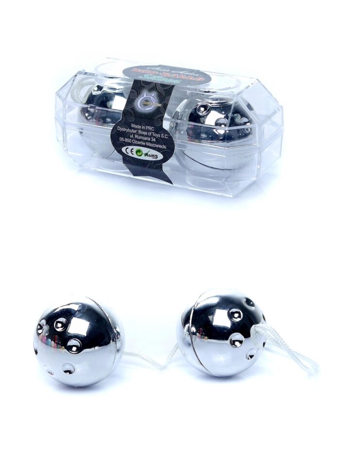 Вагінальні кульки Duo balls Silver, BS6700023 від компанії Інтернет магазин Персик - фото 1
