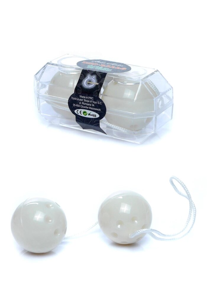 Вагінальні кульки Duo balls White, BS6700030 від компанії Інтернет магазин Персик - фото 1