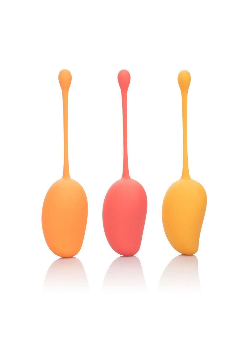 Вагінальні кульки Каліфорнійські екзотичні, помаранчеві, 3 шт від компанії Інтернет магазин Персик - фото 1
