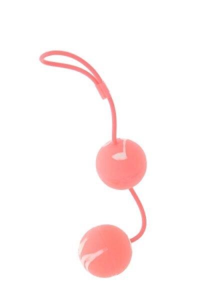 Вагінальні кульки Marbelized DUO BALLS, PINK від компанії Інтернет магазин Персик - фото 1