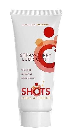 Вагінальний ароматизований лубрикант Shots Strawberry Lubricant, 100 мл від компанії Інтернет магазин Персик - фото 1