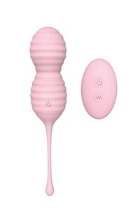 Вагінальні кульки з дистанційним пультом pleasure BALLS & EGGS beehive PINK