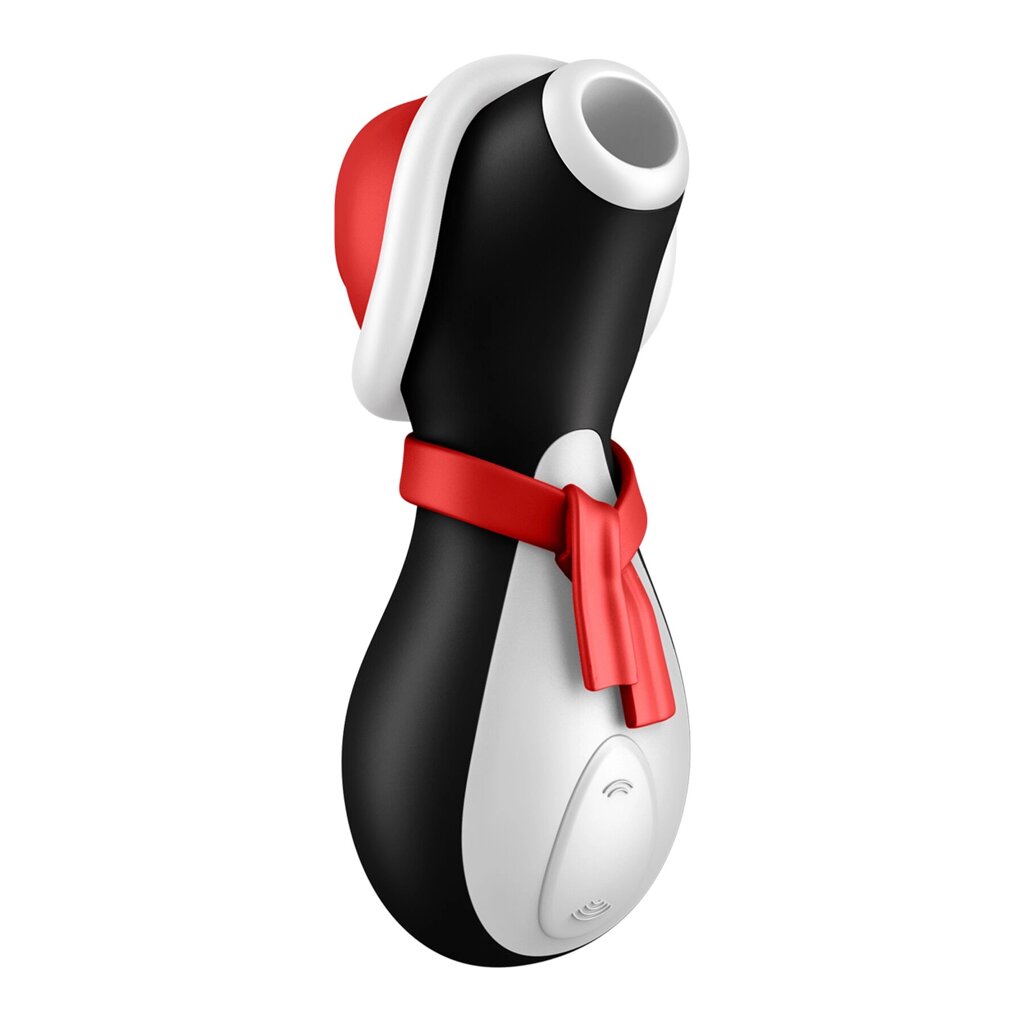 Вакуумний кліторальний стимулятор Satisfyer Penguin Holiday Edition, у шапочці та шарфі від компанії Інтернет магазин Персик - фото 1