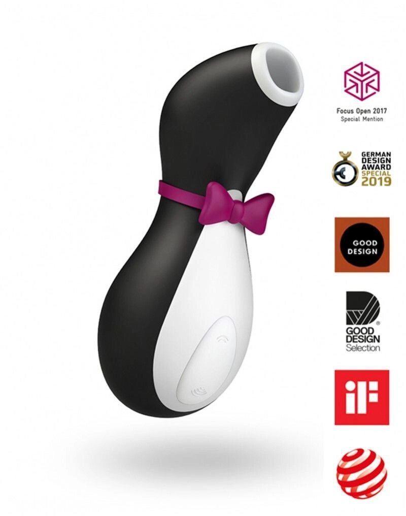 Вакуумний кліторальний стимулятор Satisfyer Penguin (м'ята упаковка!!) від компанії Інтернет магазин Персик - фото 1