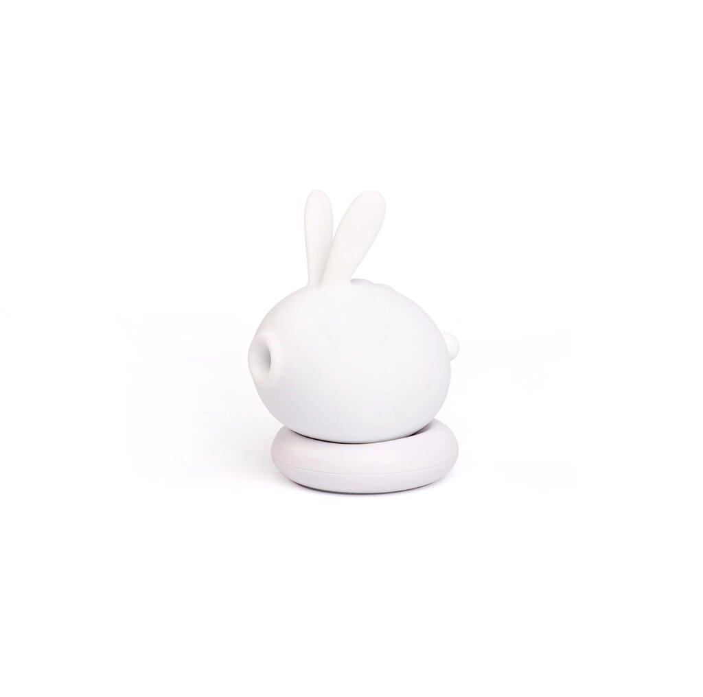 Вакуумний кліторальний стимулятор з вібрацією KisToy Too Simple White від компанії Інтернет магазин Персик - фото 1