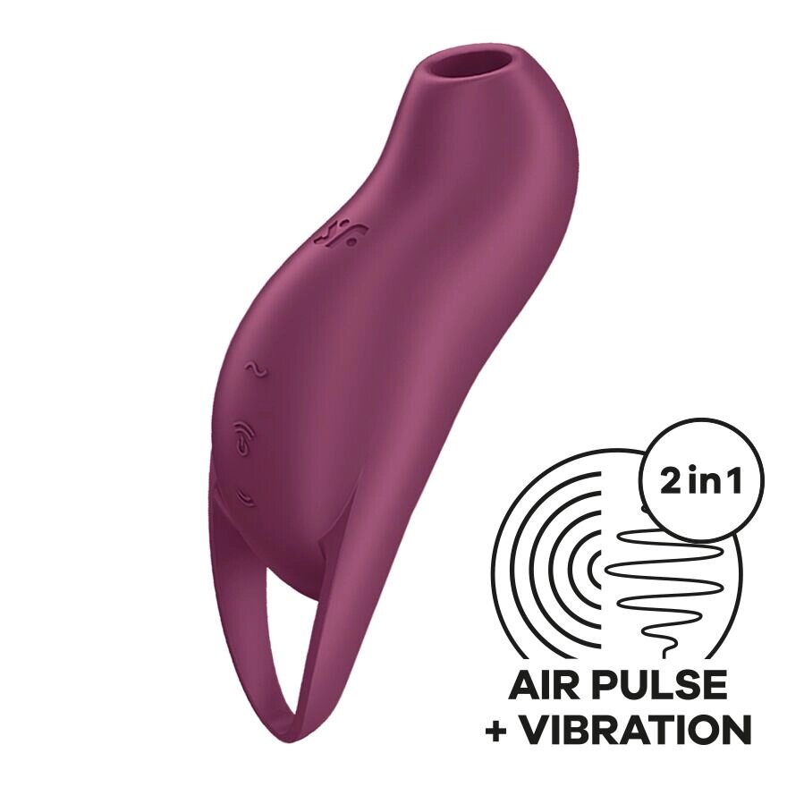 Вакуумний кліторальний стимулятор з вібрацією Satisfyer Pocket Pro 1 Purple від компанії Інтернет магазин Персик - фото 1