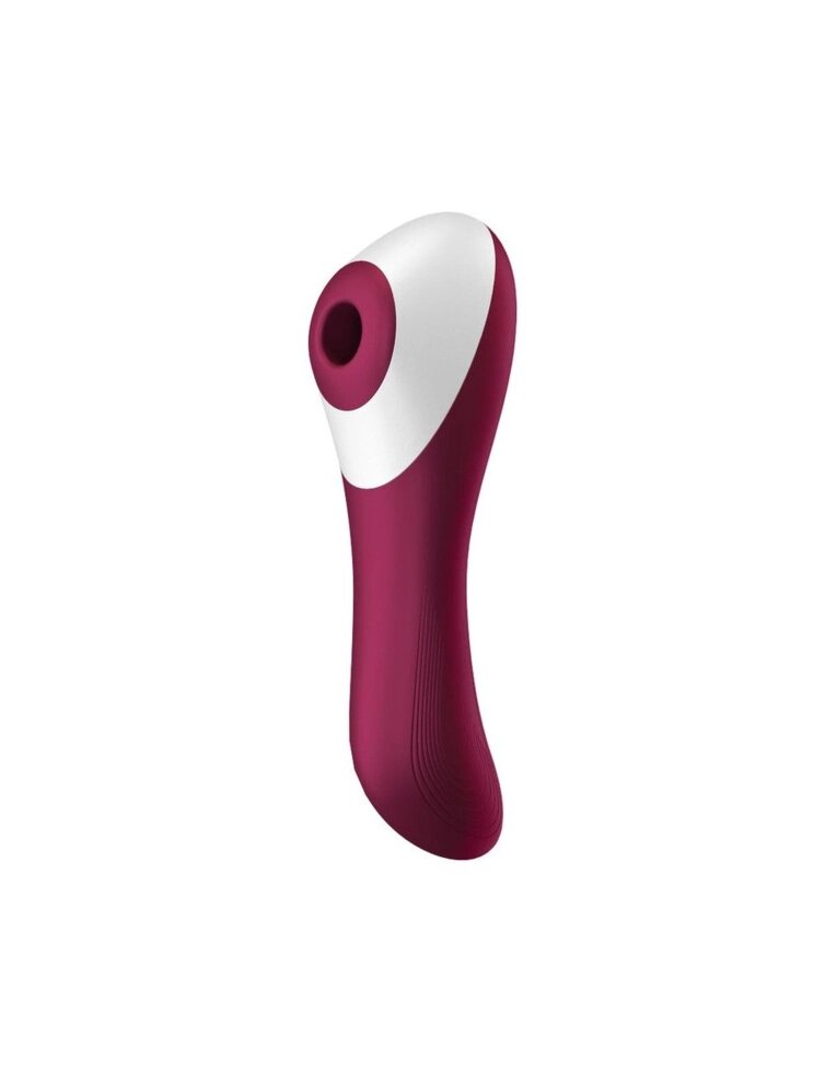 Вакуумний стимулятор клітет Satisfyer Dual Crush Wine Red від компанії Інтернет магазин Персик - фото 1