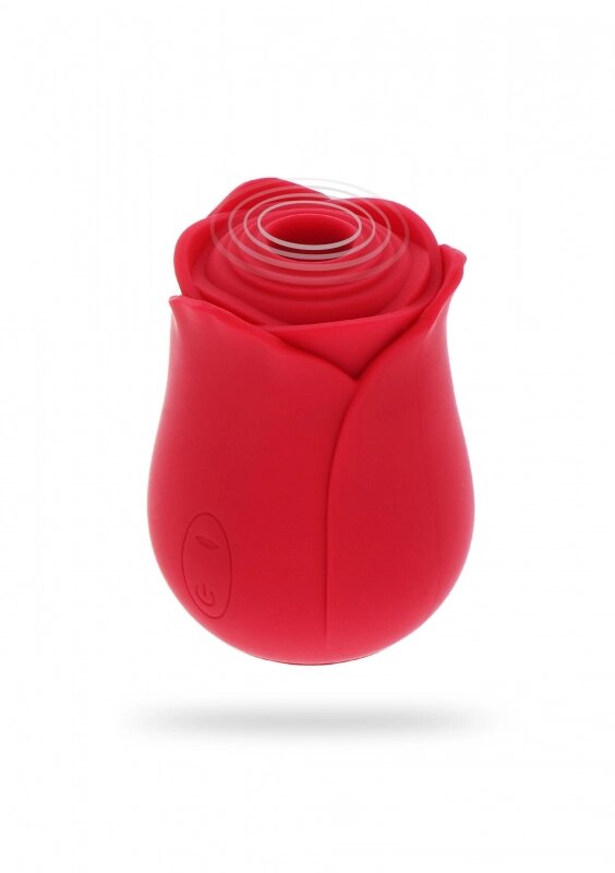 Вакуумний стимулятор клітора у вигляді іграшкової радості, силікону, червоного від компанії Інтернет магазин Персик - фото 1