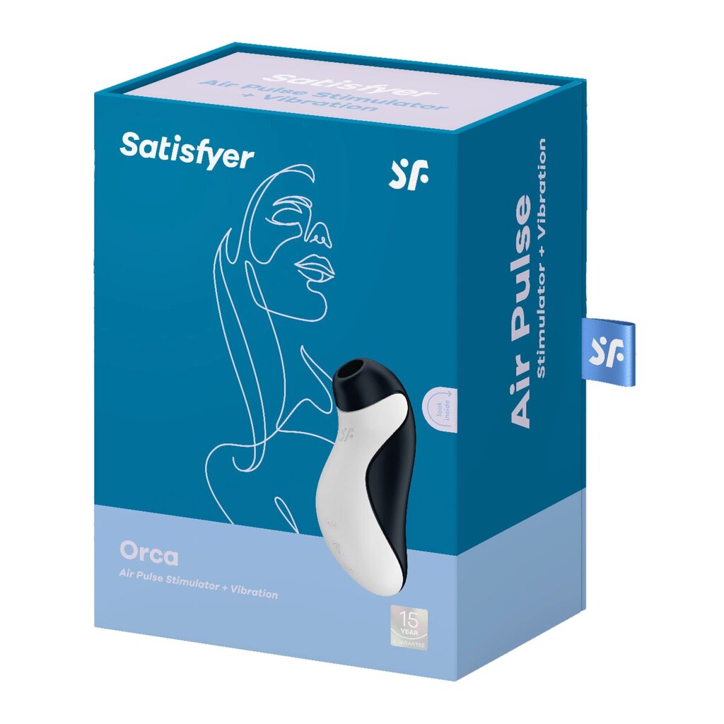 Вакуумний стимулятор клітора з вібрацією Satisfyer Orca від компанії Інтернет магазин Персик - фото 1