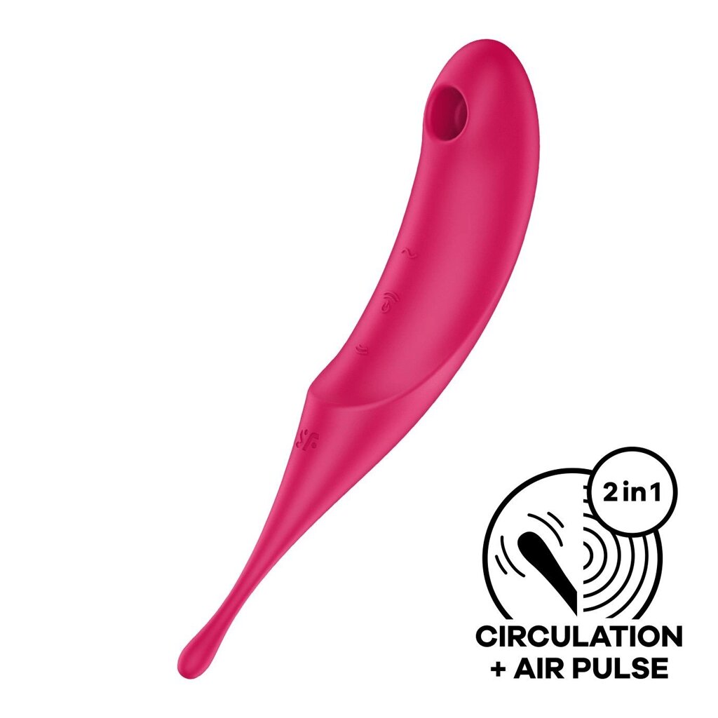 Вакуумний стимулятор Satisfyer Twirling Pro Red від компанії Інтернет магазин Персик - фото 1