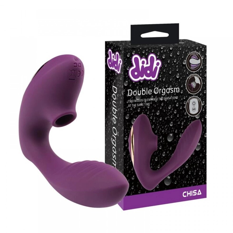 Вакуумний вібратор для пар Didi Double Orgasm від компанії Інтернет магазин Персик - фото 1