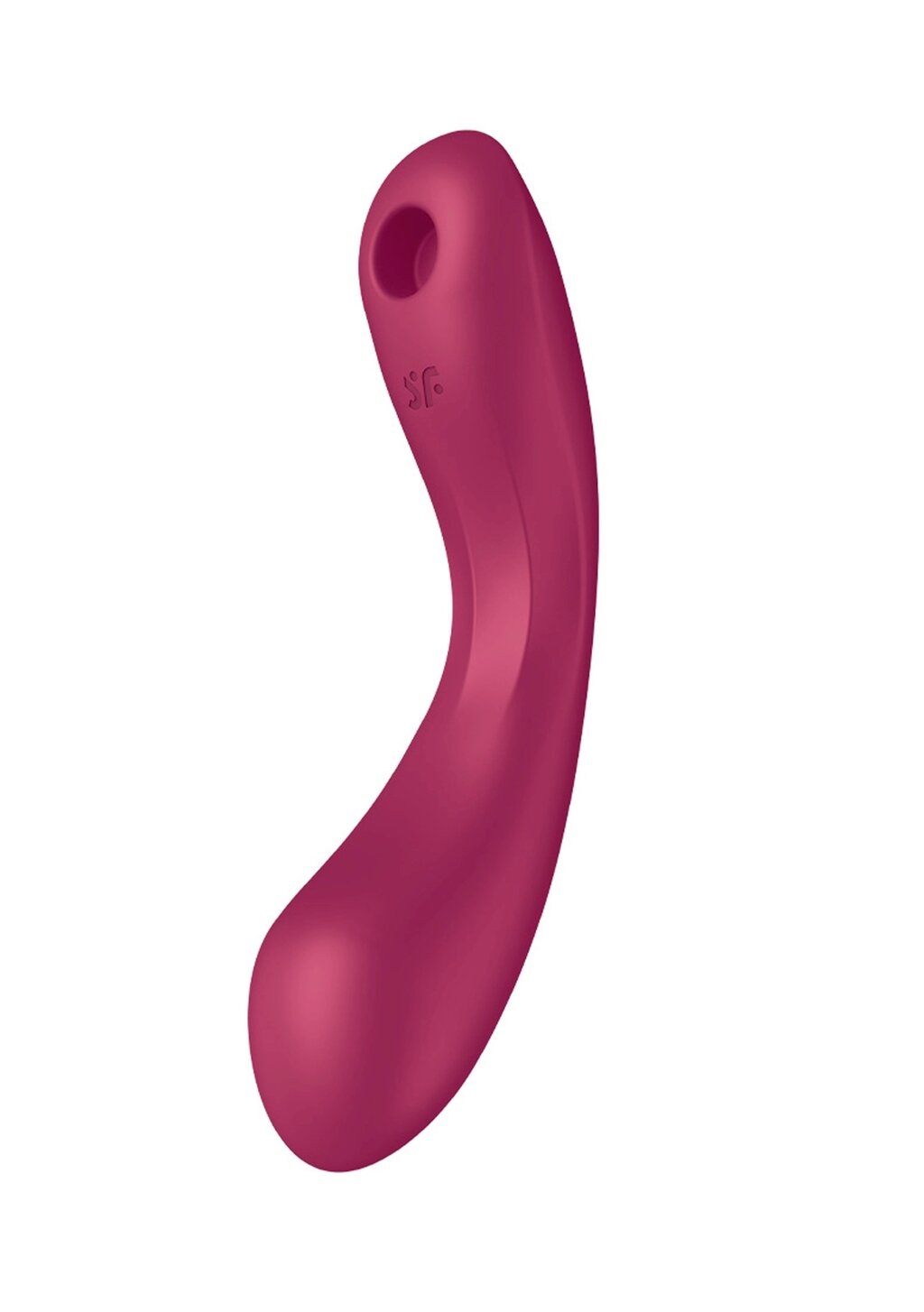 Вакуумний вібратор з потрійною стимуляцією Satisfyer Curvy Trinity 1, бордовий від компанії Інтернет магазин Персик - фото 1