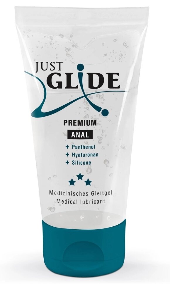 Веганська анальна мастило на силіконовій основі - Just Glide Premium Anal, 50 ml від компанії Інтернет магазин Персик - фото 1