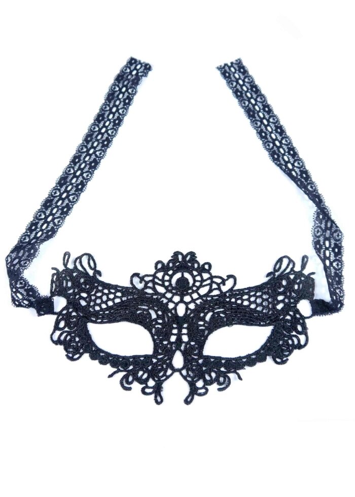 Венеціанська маска чорна любов від компанії Інтернет магазин Персик - фото 1