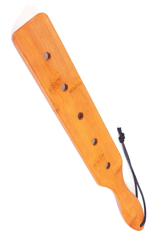 Весло для фетиш -щілини весла 5 отворів бамбука, упакована в пакет PE від компанії Інтернет магазин Персик - фото 1