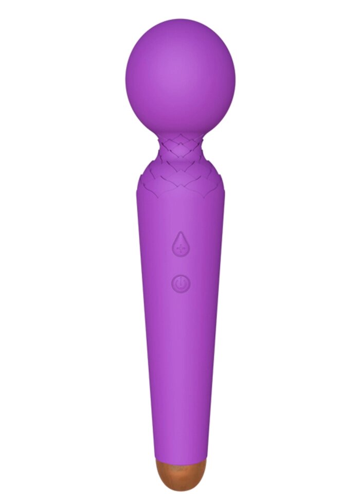 Вібраційний масажерський мікрофон живлення палички, фіолетовий від компанії Інтернет магазин Персик - фото 1