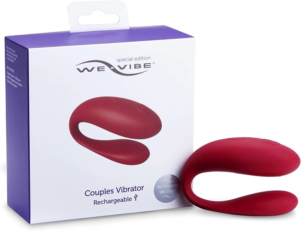 Вібратор для двох We-Vibe special Edition Rechargeable Red від компанії Інтернет магазин Персик - фото 1