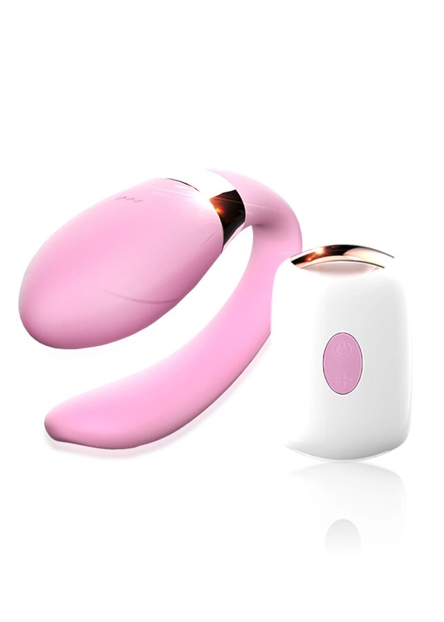 Вібратор для пари з серією боса дистанційного керування, рожевий від компанії Інтернет магазин Персик - фото 1