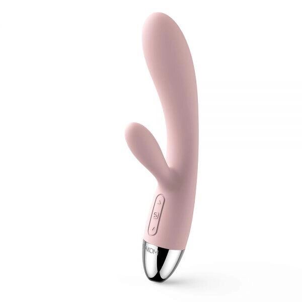 Вібратор для подвійної стимуляції Svakom Alice Rabbit Vibrator, Pink від компанії Інтернет магазин Персик - фото 1