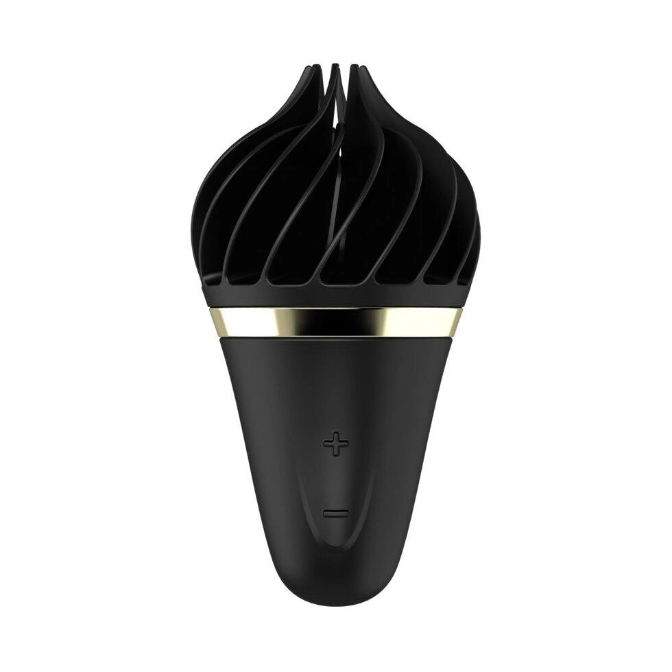 Вибратор для сосков и клитора Мороженка спиннатор Satisfyer Lay-On - Sweet Temptation Black/Gold від компанії Інтернет магазин Персик - фото 1